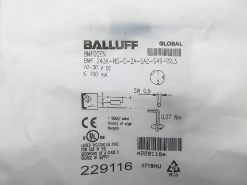 BALLUFF BMF243K-NS-C-2A-SA2-S49-00,3