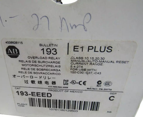 ALLEN BRADLEY 193-EEED