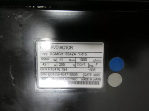 Yaskawa SGMGH-55A2A-YR15