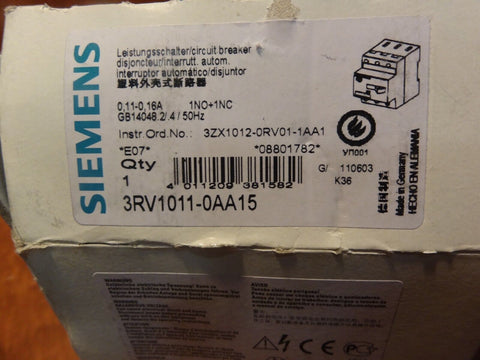 SIEMENS 3RV1011-0AA15