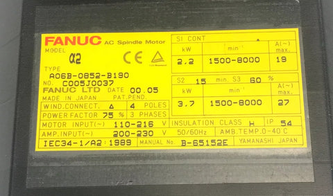 FANUC A06B-0852-B190