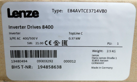 Lenze E84AVTCE3714VB0