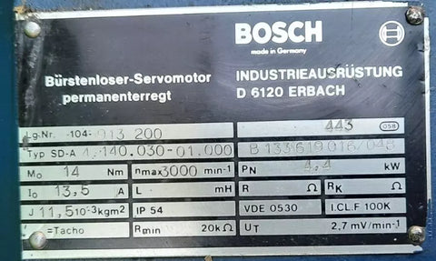 Bosch SD-A4.140.030- 01.000