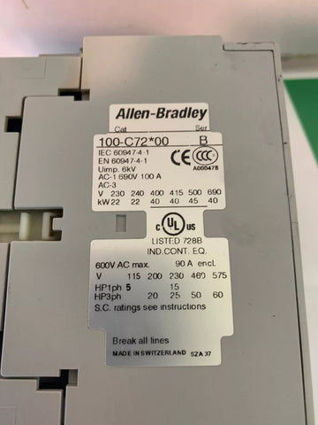 Allen-Bradley 100-C72*00