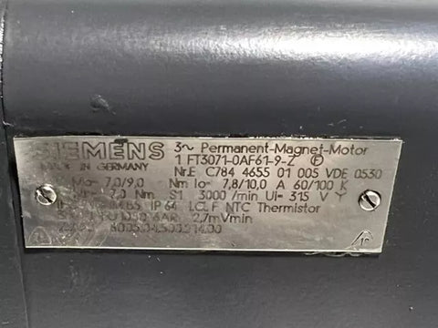 SIEMENS 1FT3071-0AF61-9-Z