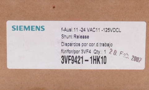 Siemens 3VF9421-1HK10