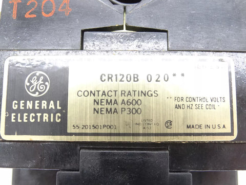 GENERAL ELECTRIC CR120B02022