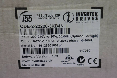 INVERTEK ODE-2-22220-3KB4N