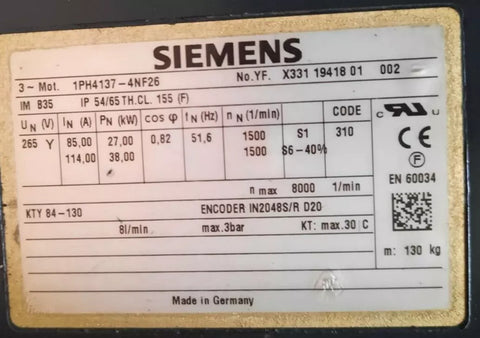 Siemens 1PH4137-4NF26