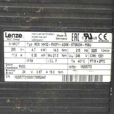 Lenze MCS-14H32-RV0P1-A24N-ST5S00N-P0SU