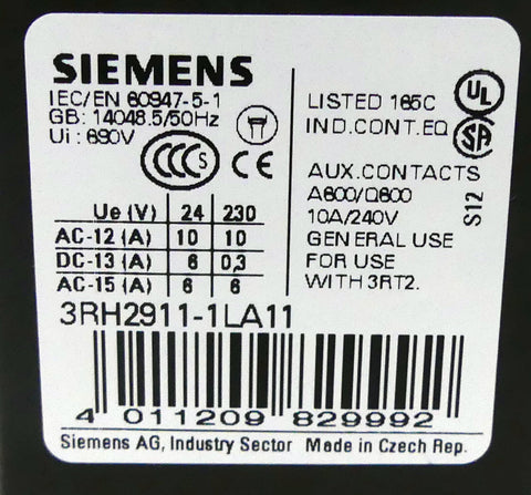 SIEMENS 3RH2911-1LA11