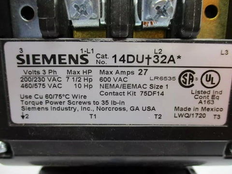 SIEMENS 14DUC32AA