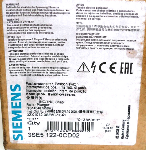 Siemens 3SE5 122-0CD02