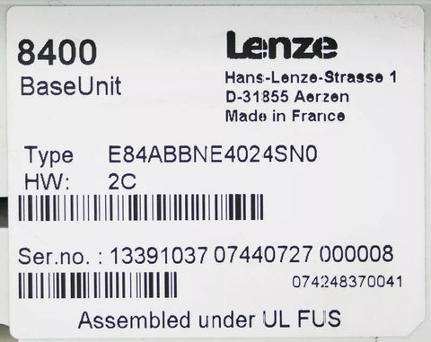 Lenze E84ABBNE4024SNO