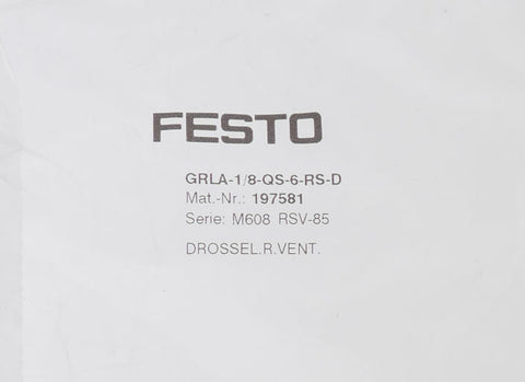 Festo GRLA-1/8-QS-6-RS-D