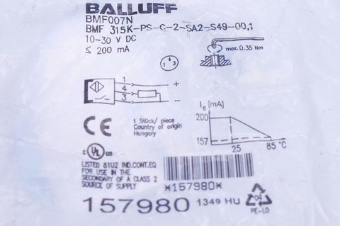 BALLUFF BMF 315K-PS-C-2-SA2-S49-00,1