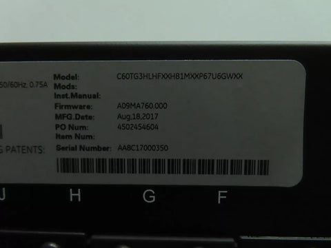 General Electric C60TG3HLHFXXH81MXXP67U6GWXX