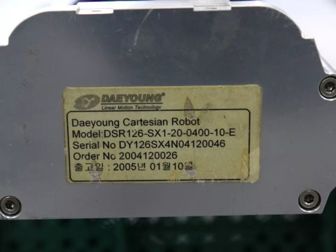 DAEYOUNG DSR126-SX1-20-0400-10-E