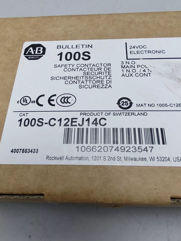 ALLEN BRADLEY 100S-C12EJ14C