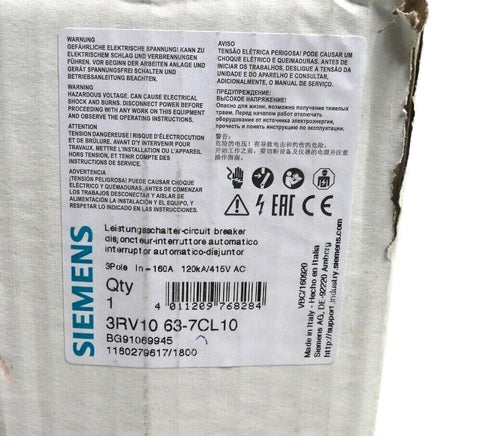 Siemens 3RV1063-7CL10