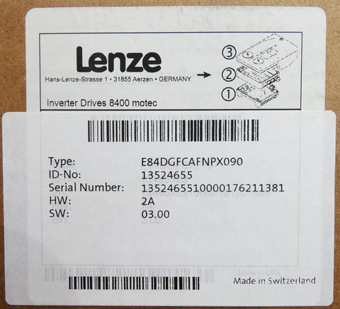 Lenze E84DGFCAFNPX090