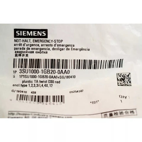 SIEMENS 3SU1000-1GB20-0AA0