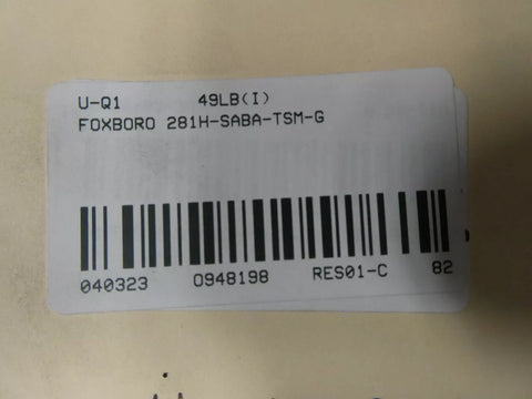Foxboro 281H-SABA-TSM-G