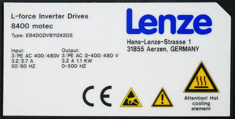 Lenze E84DGDVB11242GS