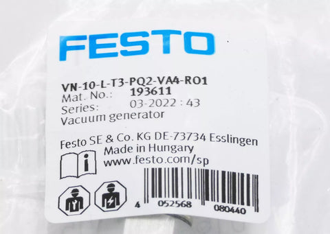 FESTO VN-10-L-T3-PQ2-VA4-RO1