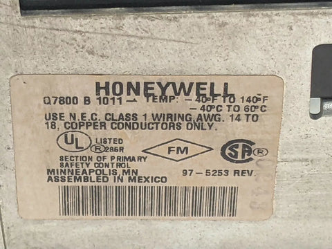 HONEYWELL Q7800B1011