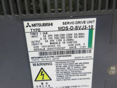 MITSUBISHI MDS-D-SVJ3-10