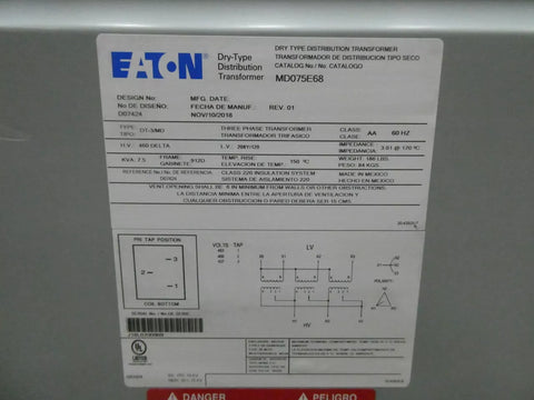 Eaton MD075E68 DT-3/MD