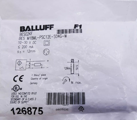 BALLUFF BES M18ML-PSC12E-S04G-W