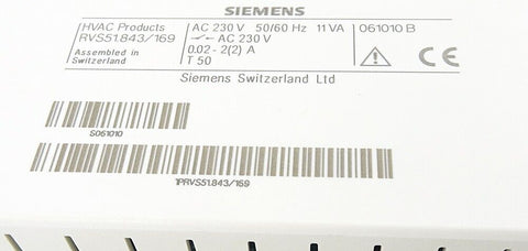 SIEMENS  RVS51.843/169