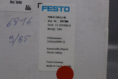 FESTO PUN-H-10X1,5-BL