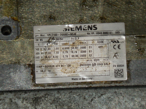 SIEMENS 1PH7103-2QG02-0CJ0