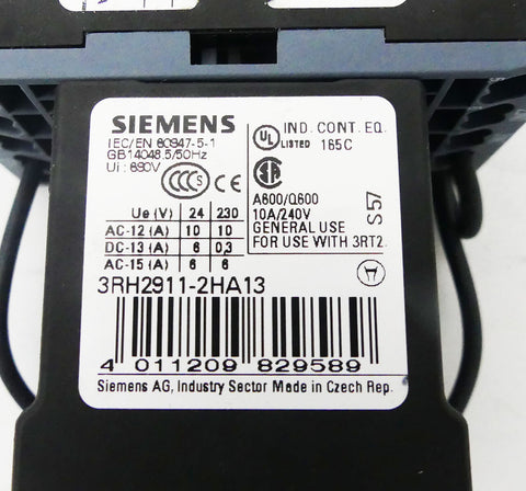 SIEMENS 3RH2122-2LF40-0LA0 + 3RH2911-2HA13