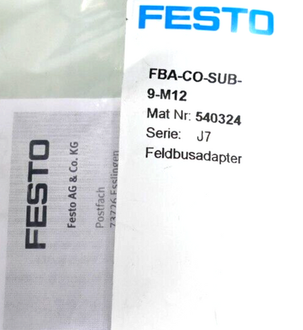 Festo FBA-CO-SUB-9-M12