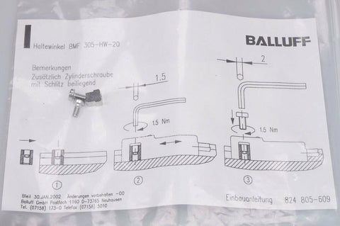 BALLUFF BMF 305-HW-20