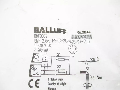 BALLUFF BMF235K-PS-C-2A-SA95-S4-00,3