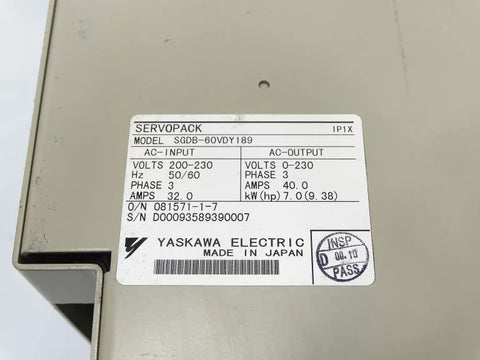 YASKAWA SGDB-60VDY189