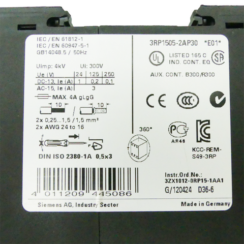 SIEMENS 3RP1505-2AP30