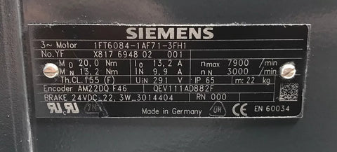 Siemens 1FT6084-1AF71-3FH1