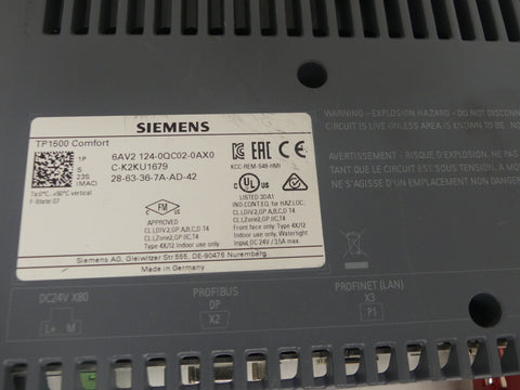 SIEMENS 6AV2124-0QC02-0AX0