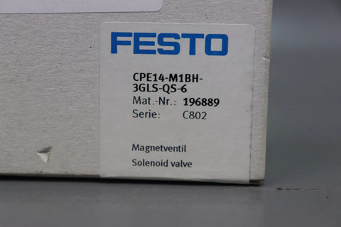 FESTO CPE14-M1BH-3GLS-QS-6