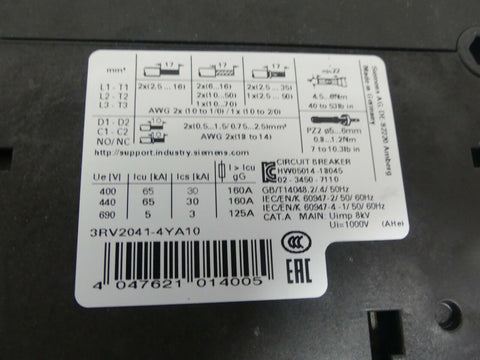 SIEMENS 3RV2041-4YA10