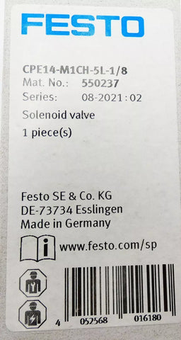 FESTO CPE14-M1CH-5L-1/8