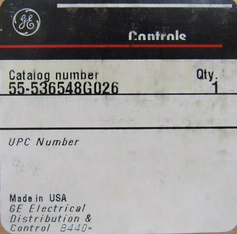 GENERAL ELECTRIC 55-536548G026