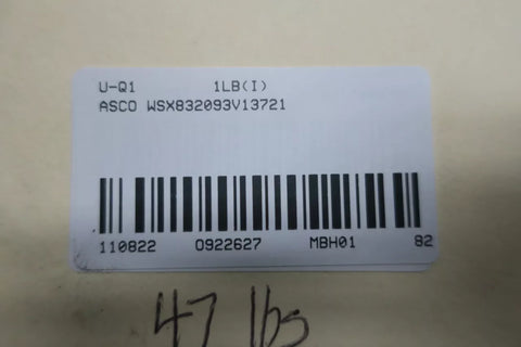 Asco WSX832093V13721