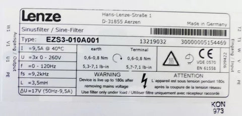 Lenze EZS3-010A001